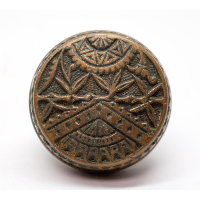 This Vernacular style bronze passage door knobs were made by Branford in the 1886 catalog. It is part of the B-11710...