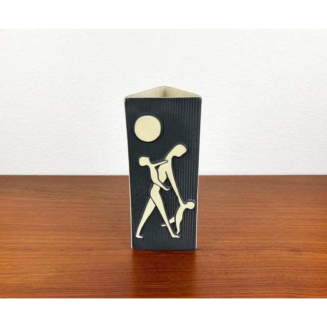 Mid-Century Danish You and I Series Studio Pottery Vase by Svend Aage Holm Sørensen for Søholm, 1950s For Sale - Image 9 of 18