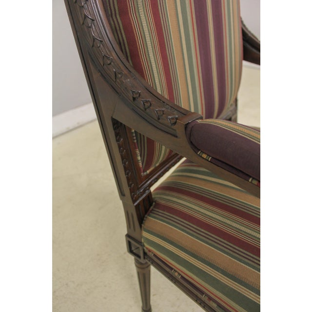 French Louis XV Style Upholstered Armchair For Sale - Image 11 of 13