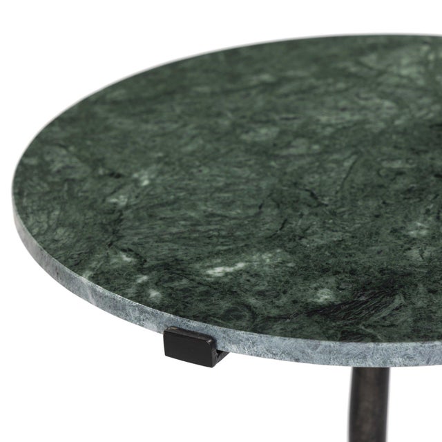 Forest Green Four Hands Sophie End Table - Hunter Green Marble For Sale - Image 8 of 12