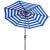 Contemporary Athens Inside Out Striped 9ft Crank Outdoor Auto Tilt Umbrella - Pacific Blue For Sale - Image 3 of 5
