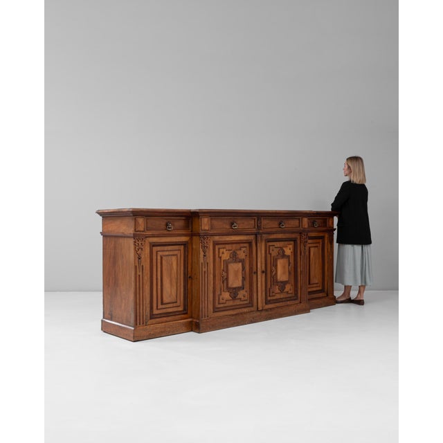 19th Century English Renaissance Revival Wooden Buffet in Original Patina For Sale In Greensboro - Image 6 of 18