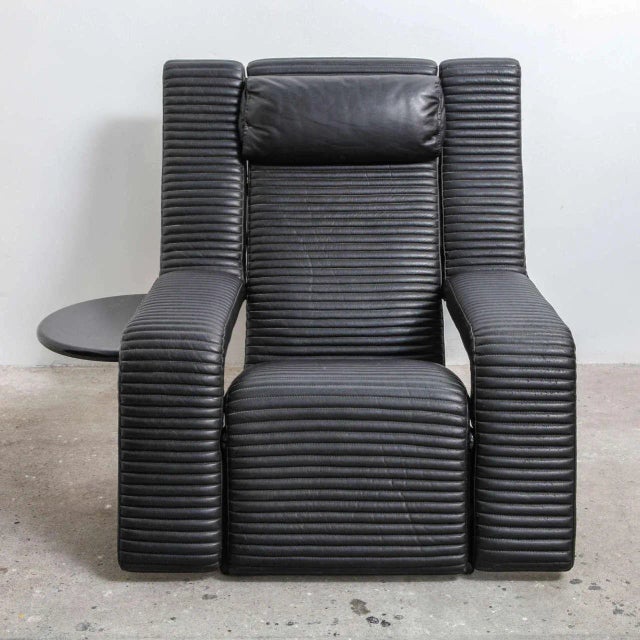 Lounge chair model kilkis of tittina ammannati & vitelli giampiero for brunati. Designed in 1985. Adjustable construction...