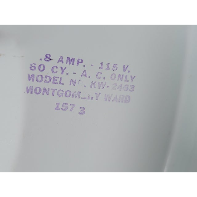 1950s Baby Blue Vintage Electric Oscillating Fan For Sale - Image 5 of 5