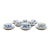 Meissen Porcelain Blue Onion Demitasse Coffee Cup & Saucer Set of 8 For Sale