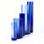 Timeless Vintage Cylindrical Cobalt Glass Vase Curation - Group of 5 For Sale - Image 4 of 12