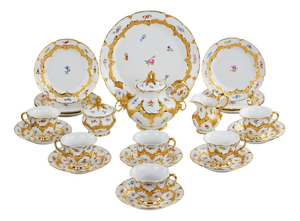 Tea and Coffee Service from Meissen, Set of 22