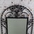 Mid-20th Century Art Deco Wall Mirror Black Painted Wrought Iron Frame W/Cast Brass Details & Arched Top For Sale - Image 12 of 18