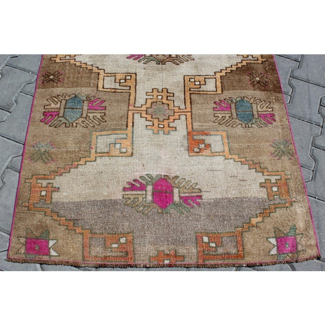Vintage Turkish Anatolian Area Rug - 39.5"x133" For Sale - Image 4 of 13
