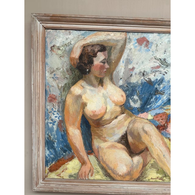 Mid-Century Modern Hugo Linér, Nude Study, 1950s, Oil on Canvas, Framed For Sale - Image 3 of 18