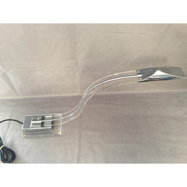 Very Beautiful & Elegant Large Desk Lamp Snake model "Cobra" Italian work from the late 70s and early 80s Atypical...