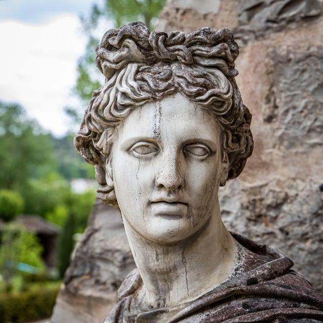 Unknown, Bust of the Apollo Belvedere, 2000s, Stone For Sale - Image 5 of 8