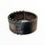 Antique Aesthetic Period Sterling Silver Hinged Cuff Bangle with Rose &amp; Yellow Gold Floral Appliqué Possibly British...