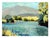American Mid Century Northern California Mountain Lake Landscape by Margot Wilson Lowe For Sale - Image 3 of 4