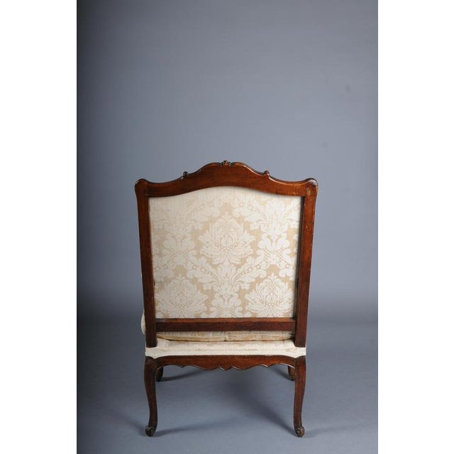 20th Century Louis XV French Oak Armchair For Sale - Image 12 of 18