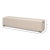 Modern Tufted Linen Bench For Sale - Image 9 of 10