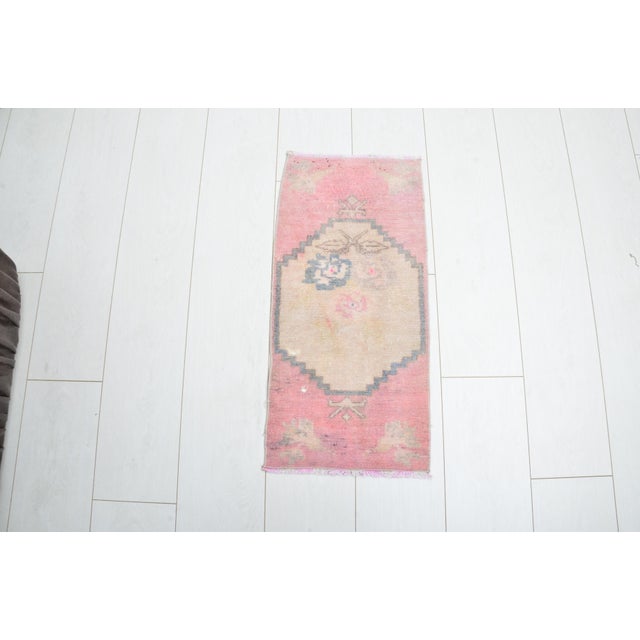 Handmade wool carpet in Turkish Anatolia , Vintage Oushak Rug,Turkish Vintage Anatolian Rug, Handmade wool Rug . One Of...