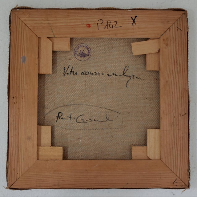 2000 - 2009 Renato Criscuolo, Blue Glass and Pomegranate Still Life, Oil on Canvas For Sale - Image 5 of 6