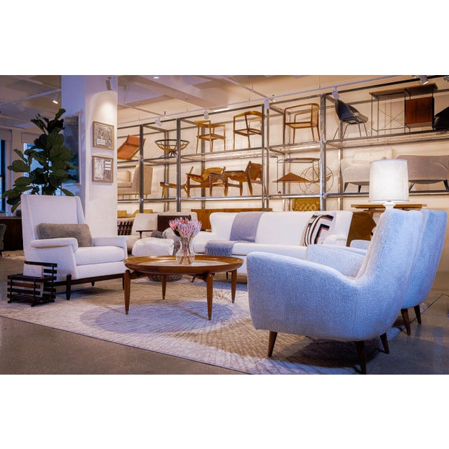 Jorge Jabour Club Chair in Brazilian Rosewood and Bouclé, 1960s - Lot 233 For Sale - Image 15 of 15