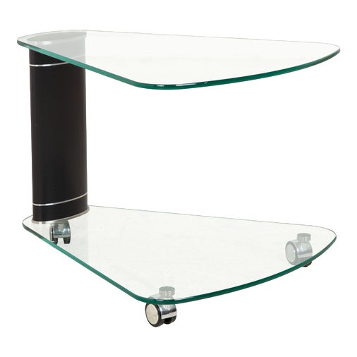 Coffee Table Glass with Rolling Function from Stressless For Sale