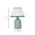 2020s Blum Scalloped Squiggle Cotton Mache Table Lamp, Blue/Yellow For Sale - Image 5 of 6
