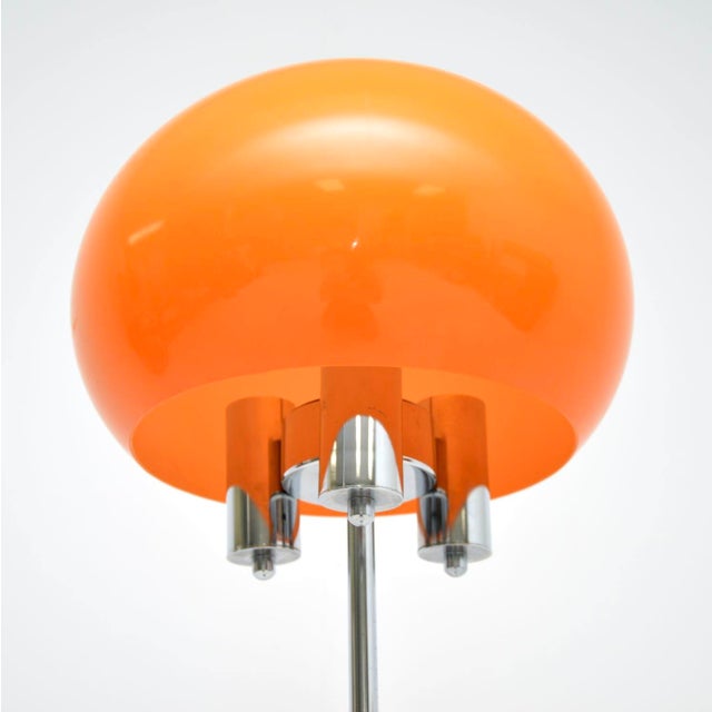 1970s Vintage Italian Chrome Floor Lamp, 1970s For Sale - Image 5 of 9