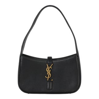 Black Smooth Calfskin Mini Le 5 A 7 Hobo For Sale