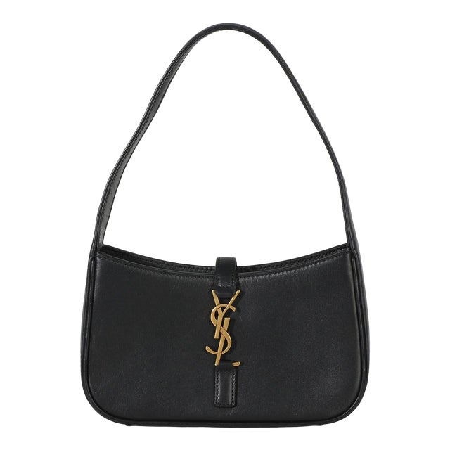 Black Smooth Calfskin Mini Le 5 A 7 Hobo For Sale