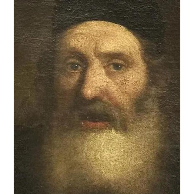 Venetian School Artist, Portrait of a Man, 17th Century, Oil on Canvas For Sale - Image 3 of 6