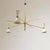 Mid-Century Italian Chandelier in Brass and Aluminum, 1960s For Sale - Image 4 of 10
