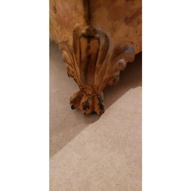 Vintage Hosley Tm Hand Painted Potteries Canister With Claw Feet and Lid For Sale In Saint Louis - Image 6 of 9