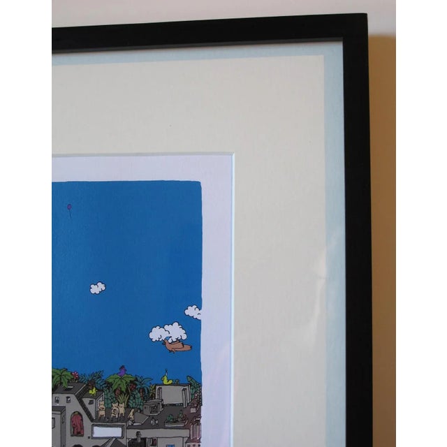 Fishing in the Clouds, Cityscape, Guillaume Cornet, 2015 For Sale - Image 3 of 4