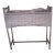 1930's White Wicker Planter With Zinc Liner For Sale