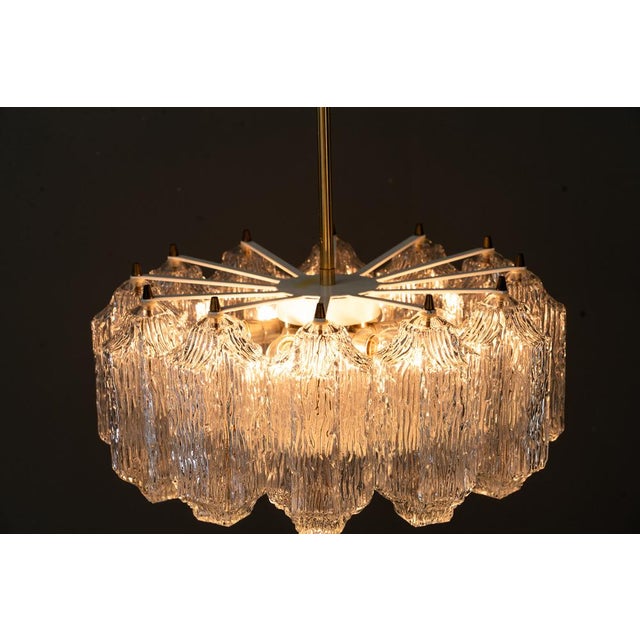 Ice Glass Chandelier from Kalmar Leuchten, 1950s For Sale - Image 15 of 18