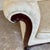 Victorian Antique Chippendale Style Victorian Sofa With Cream Damask Upholstery For Sale - Image 3 of 17