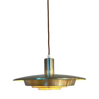 Silver Louvered Lamp by Erik Jensen for Teknika For Sale