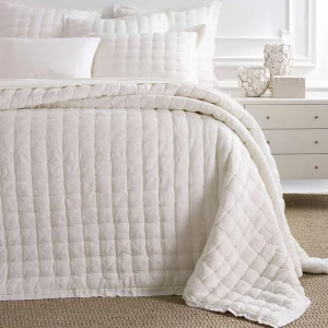 Pine Cone Hill by Annie Selke Lush Linen Ivory Puff, Full/Queen
