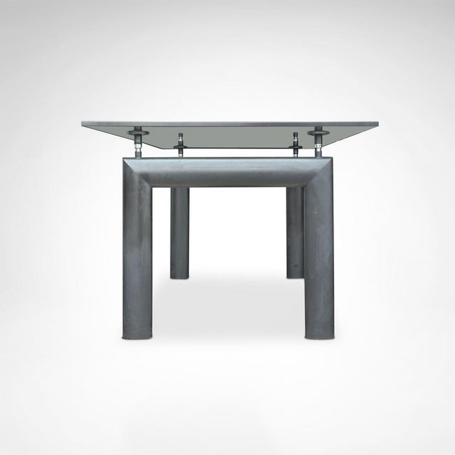 LC6 Glass and Metal Dining Table by Le Corbusier for Cassina, 1990s For Sale - Image 10 of 13