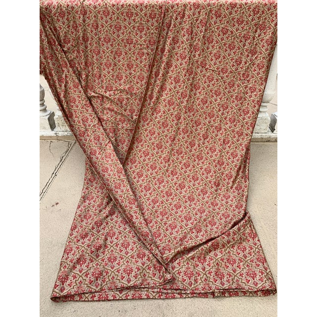 Vintage Ralph Lauren Langham Red Gold Paisley King Duvet Cover, 280 Thread Count For Sale In Miami - Image 6 of 12