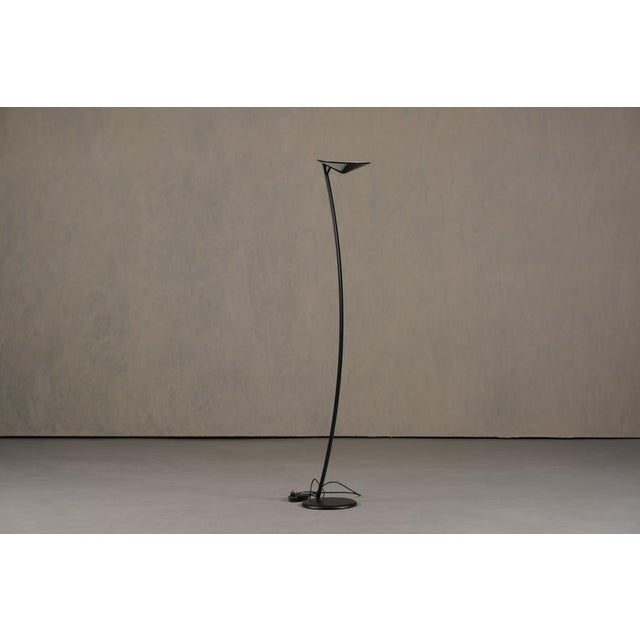 Vintage Black Floor Lamp from Relco, Italy, 1970s For Sale - Image 4 of 4