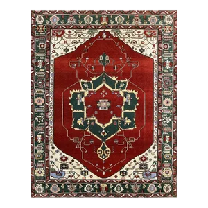 Handwoven Persian Heriz Style Rug 8x10