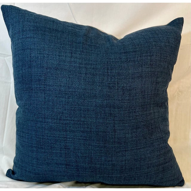 16" Square Decorative Pillow Embellished With a Frolicking Black & Tan Doxie /Dacshund Dog Portrait - Made in the U K For Sale - Image 9 of 12