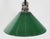 Modern Mid 20th Century Modern Green Austrian Glass Nickel Pole Pendant Light For Sale - Image 3 of 8