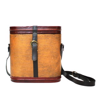 Vintage Wine Carrier Picnic Basket For Sale