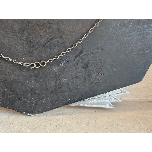 Art Deco Geometric Wall Mirror with Beveled Glass, 1930s For Sale - Image 13 of 16