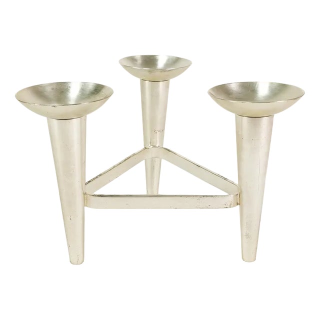 Modernist Plated Candlestick from WMF, Germany, 1960s For Sale