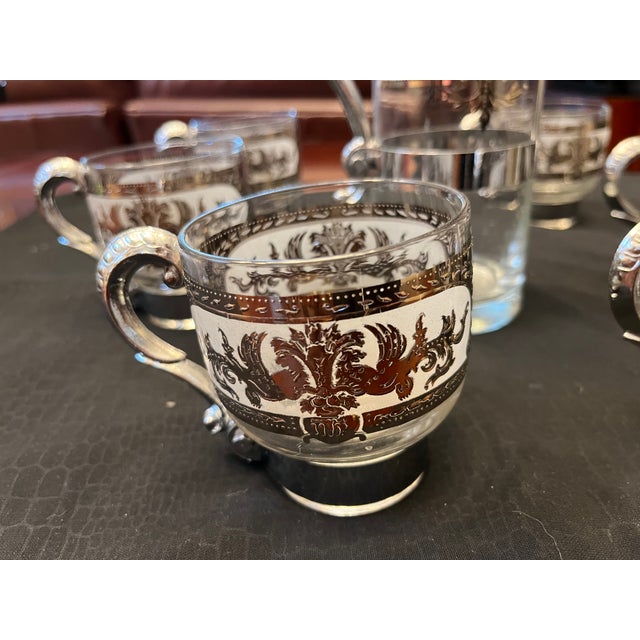 1970s 1970s Culver Hollywood Regency Cocktail Set- 7 Pieces For Sale - Image 5 of 5