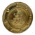 Regal English Brass Charger With Embossed Lion For Sale