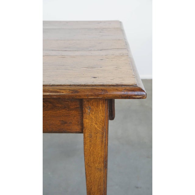 French Oak Dining Table with Drawers, Early 19th Century For Sale - Image 14 of 18