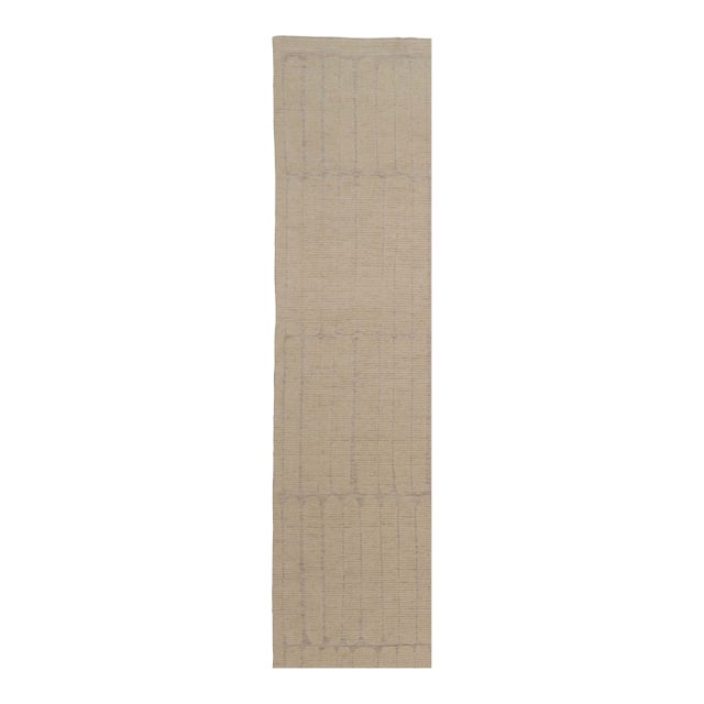 Rug & Kilim’s Oversized Contemporary Textural Rug in Beige-Brown Tones For Sale